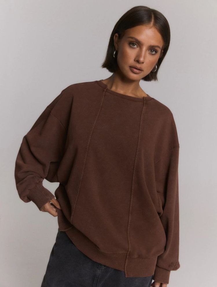 Sweater Senna 604 choc brown