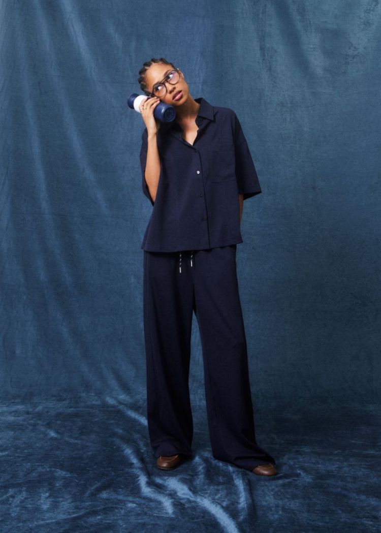 Wells Navy Blue Pants bleu marine