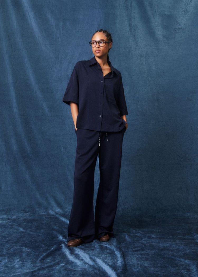 Garros Navy Blue Shirt bleu marine