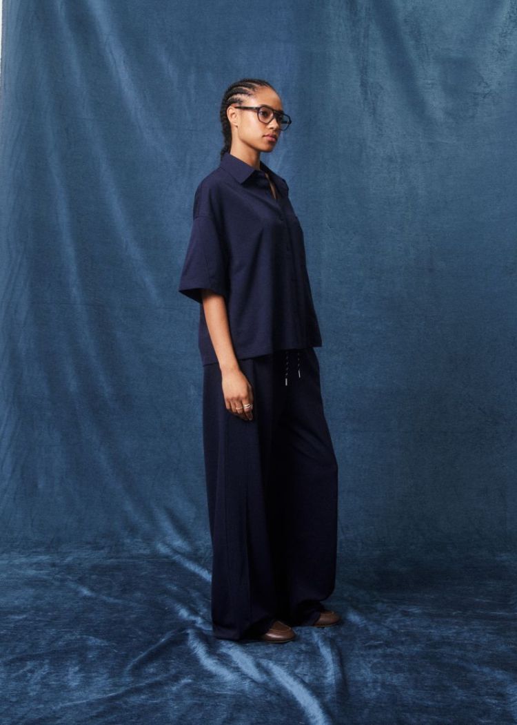 Garros Navy Blue Shirt bleu marine